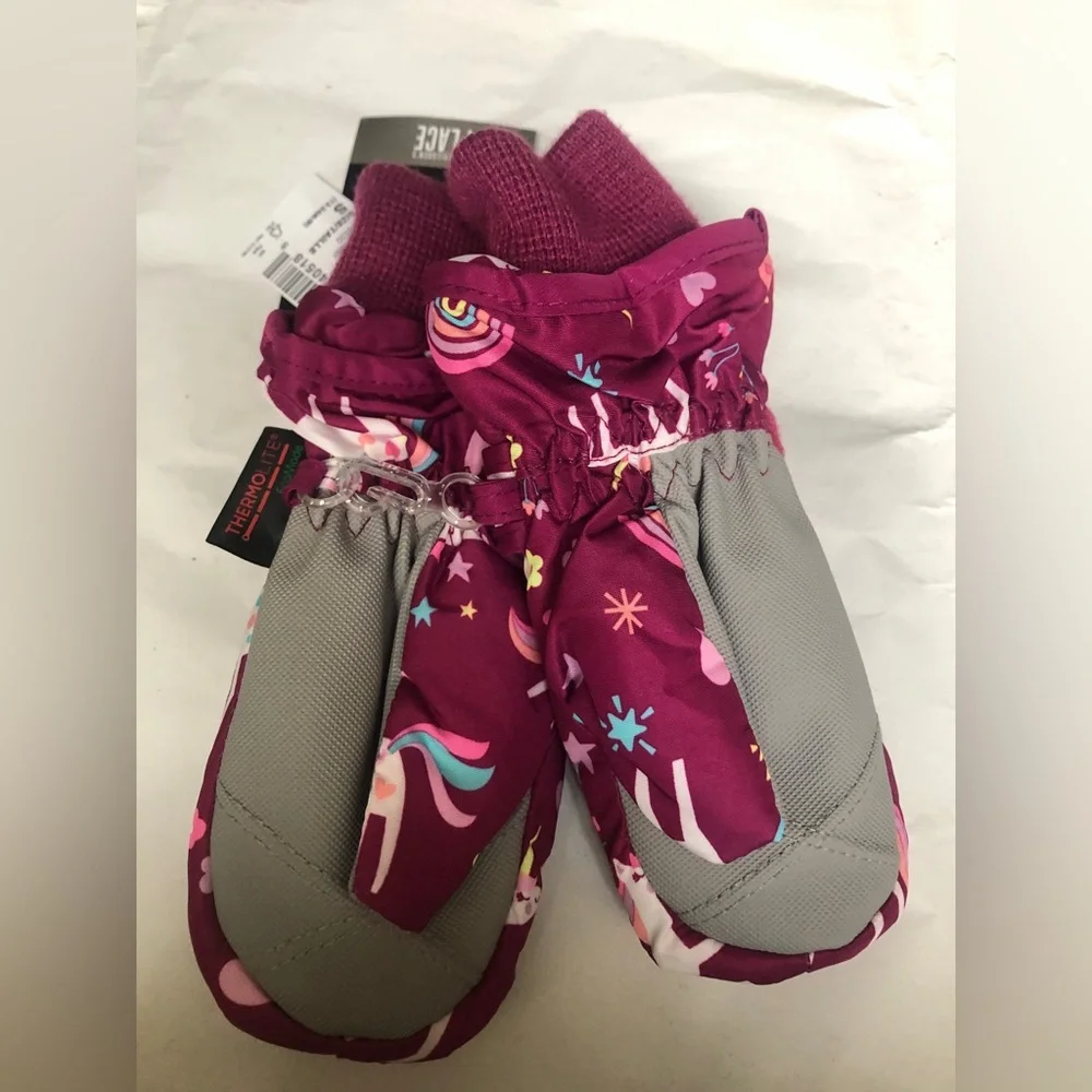 The children’s place kids snow mittens size Small 12-24M NWT